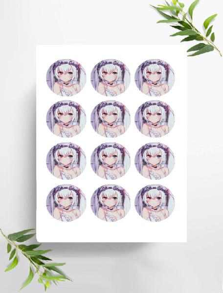 Anime Manga  Muffinaufleger, Ø ca. 6 cm, 0851x